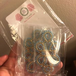 Brand New Lisi Lerch Ginger Turquoise Earrings